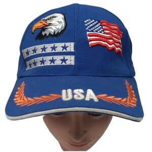 USA‎ Sejinusa Military Dark Navy Blue Embroidered Cap, adjustable